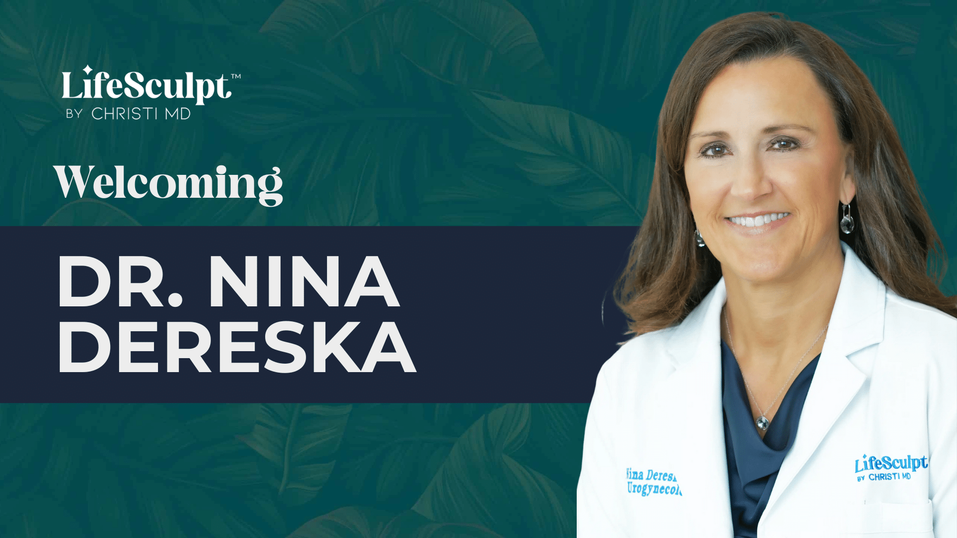 Welcoming Dr Nina Dereska Urogynecologist and Pelvic Health Expert